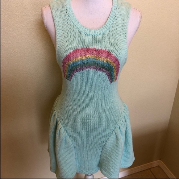 Wildfox White Label Rainbow Knit Dress - Picture 5 of 8